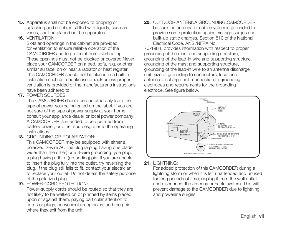 Samsung SMX-C10RN-XAC User Manual | Page 7 / 143