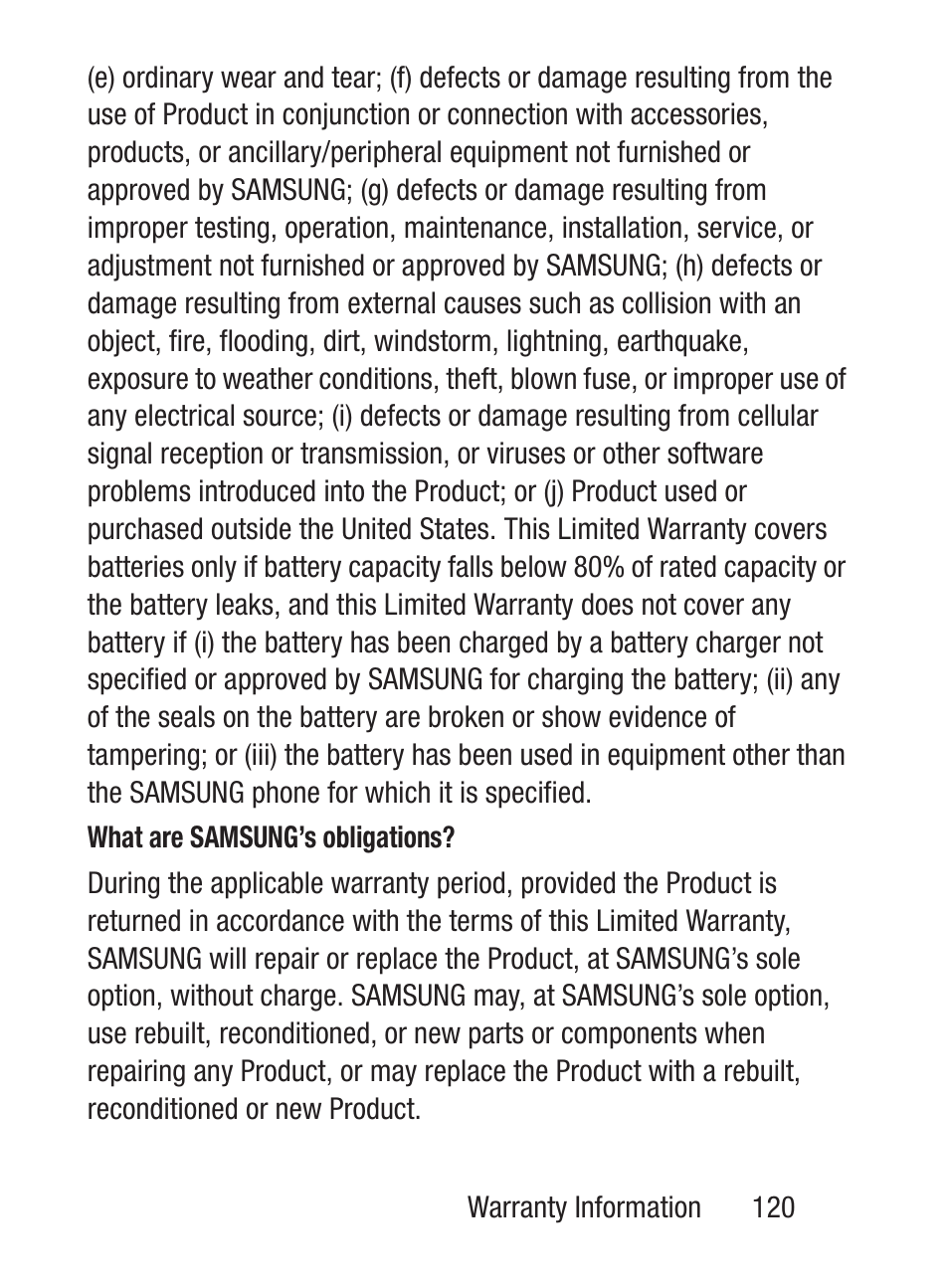 Samsung SGH-S275DAATFN User Manual | Page 125 / 144