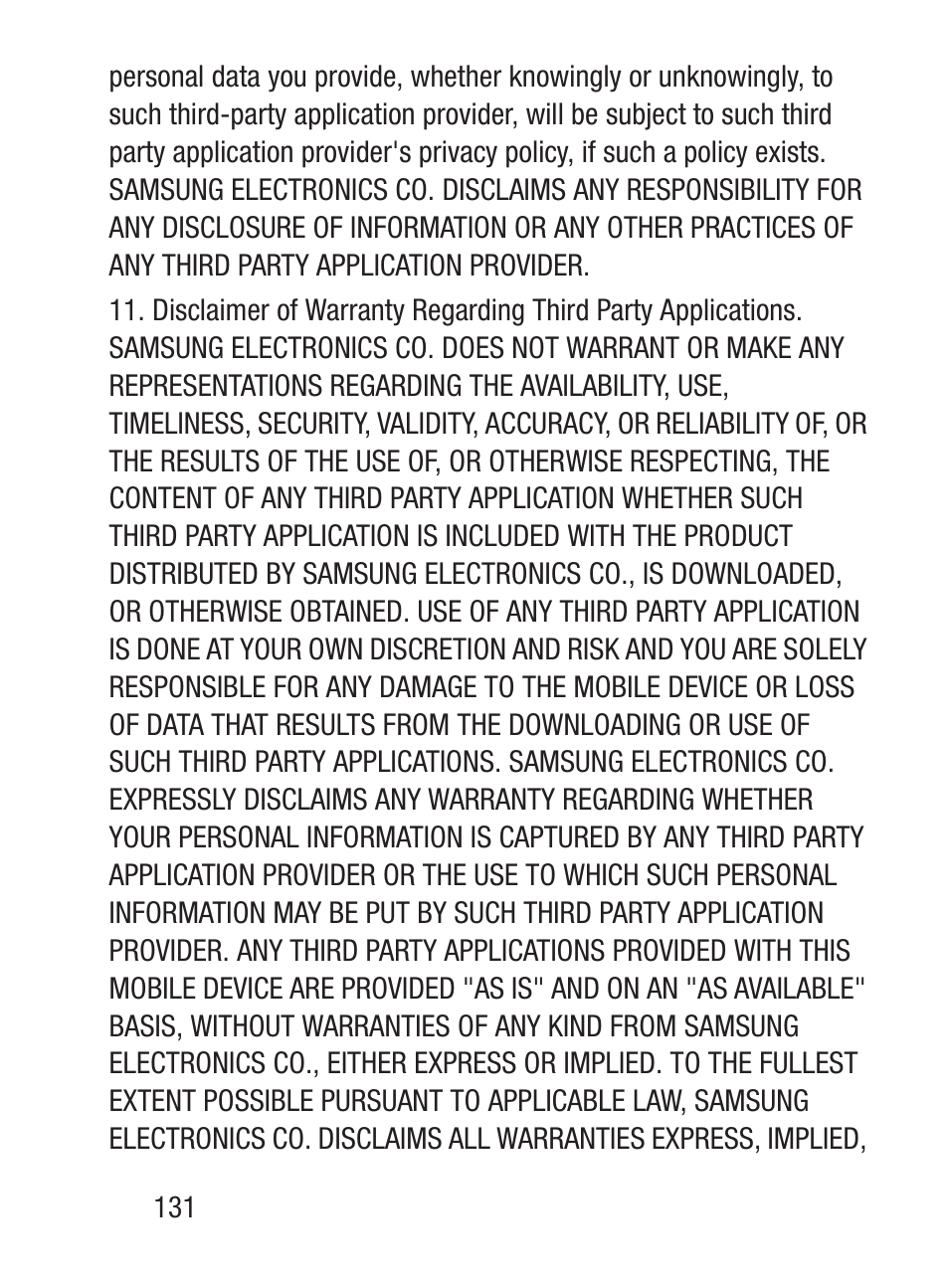 Samsung SGH-S275DAATFN User Manual | Page 136 / 144