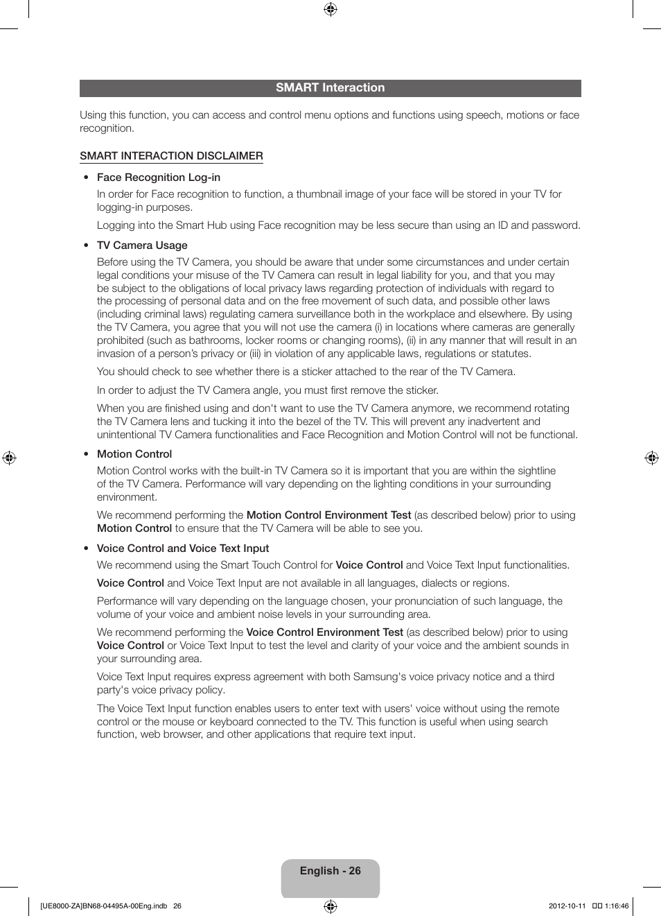 Samsung UN55ES8000FXZA User Manual | Page 26 / 63