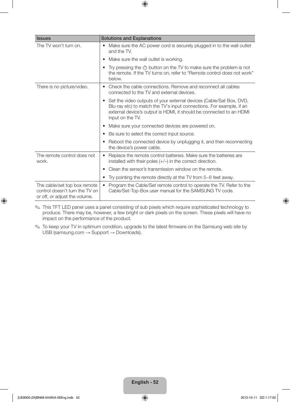 Samsung UN55ES8000FXZA User Manual | Page 52 / 63