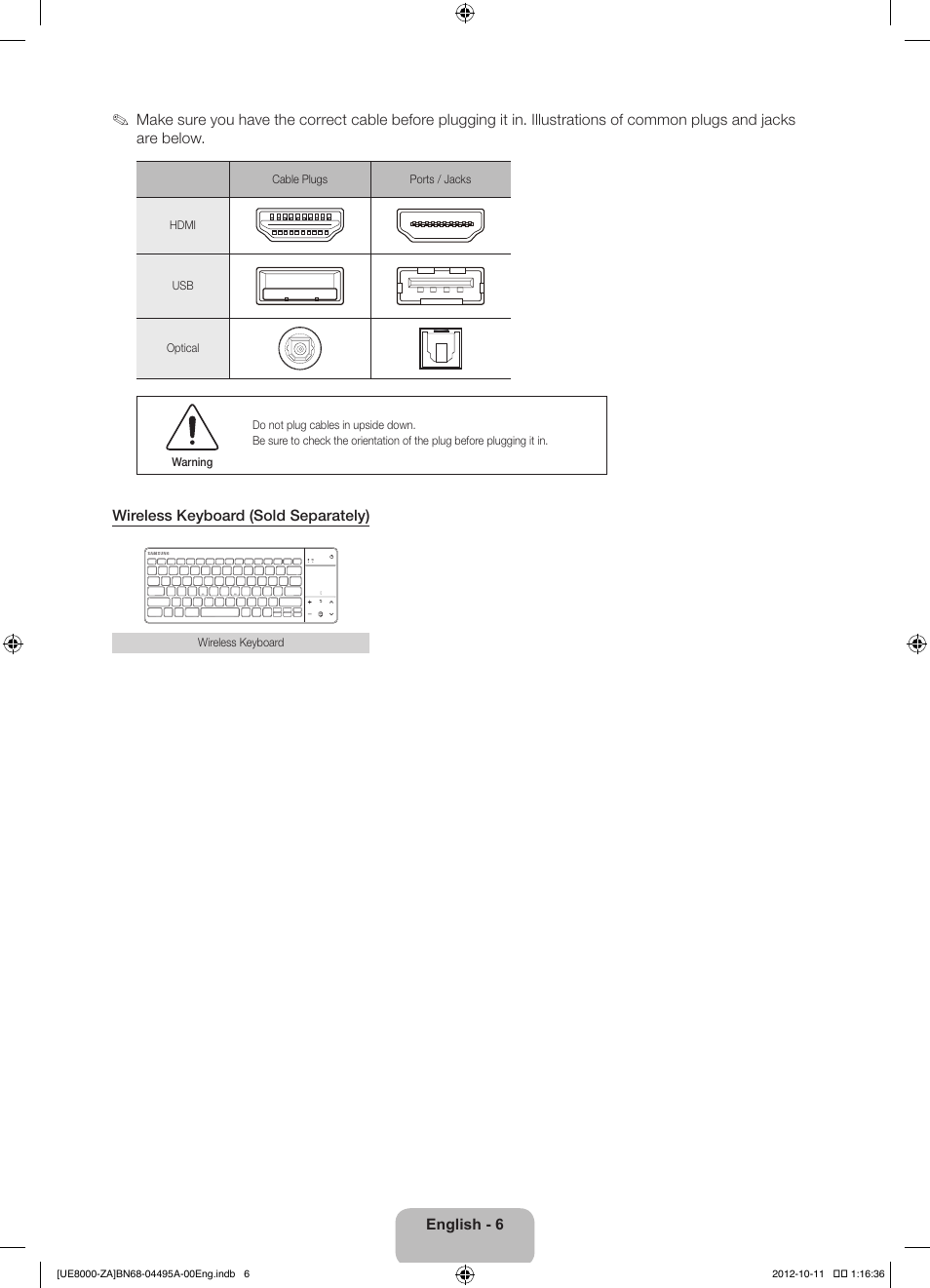 Samsung UN55ES8000FXZA User Manual | Page 6 / 63