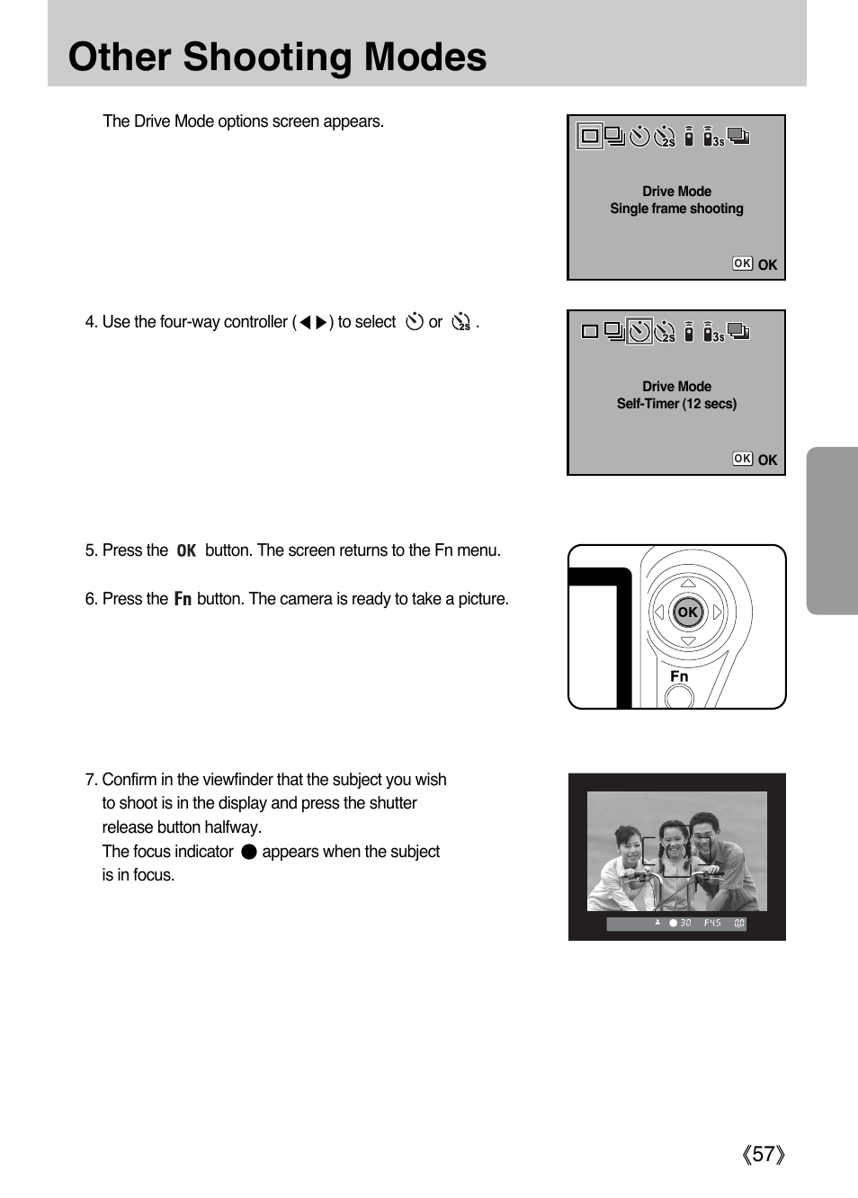 Other shooting modes, Ŝ57ş | Samsung ER-GX1LZBAA User Manual | Page 58 / 214