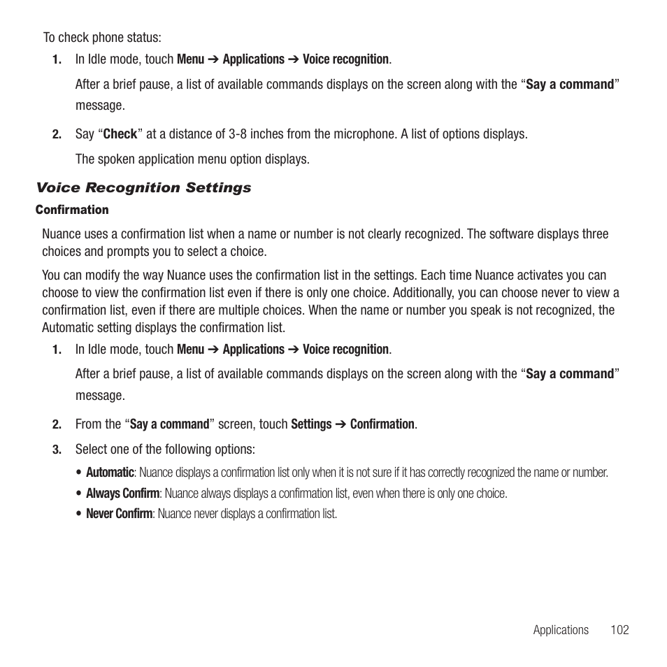 Samsung SGH-T749ZAATMB User Manual | Page 105 / 199