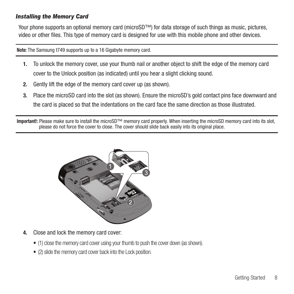 Samsung SGH-T749ZAATMB User Manual | Page 11 / 199