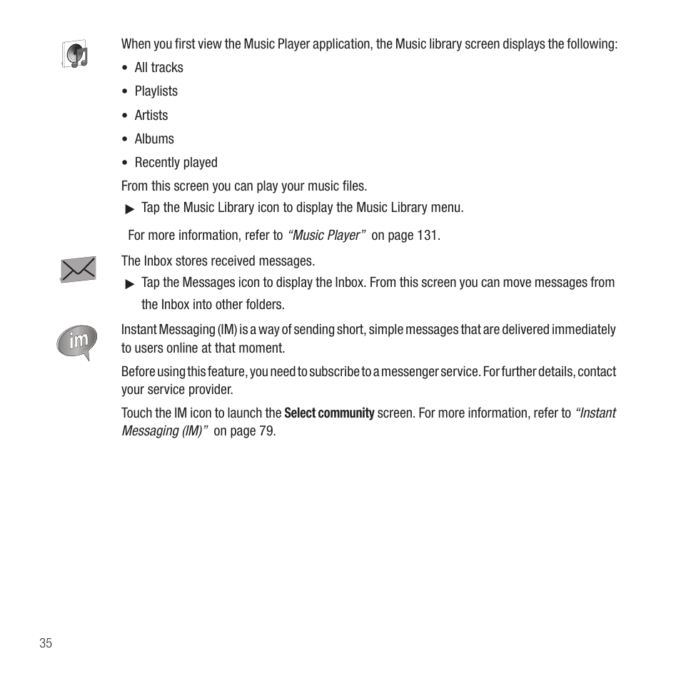 Samsung SGH-T749ZAATMB User Manual | Page 38 / 199