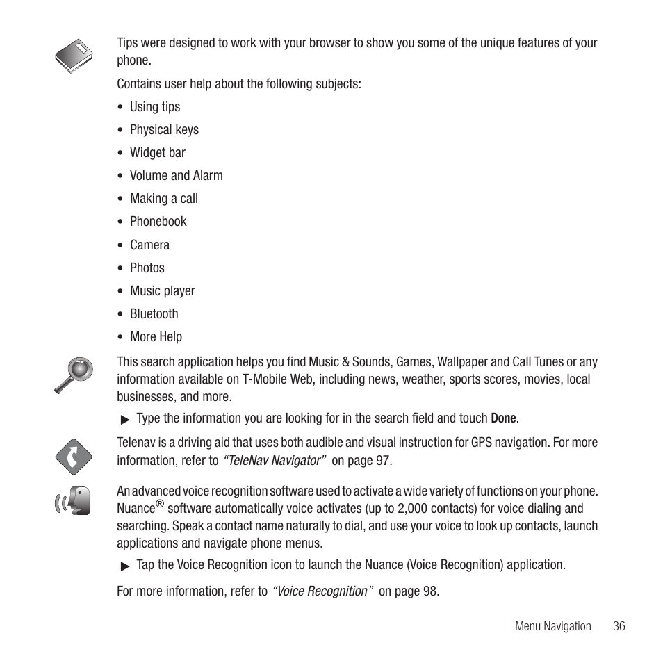 Samsung SGH-T749ZAATMB User Manual | Page 39 / 199