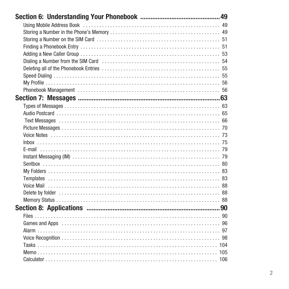 Samsung SGH-T749ZAATMB User Manual | Page 5 / 199