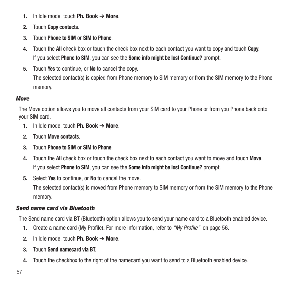 Samsung SGH-T749ZAATMB User Manual | Page 60 / 199