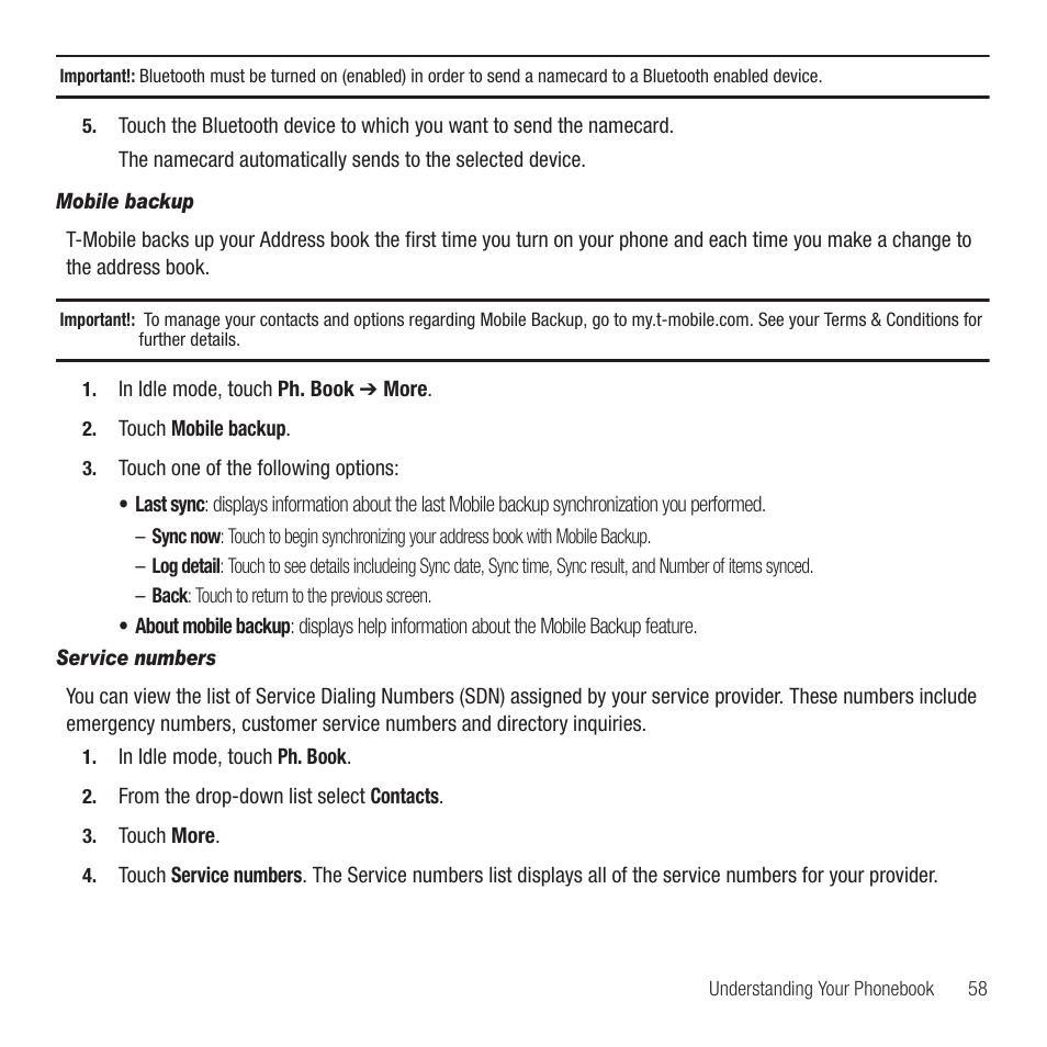 Samsung SGH-T749ZAATMB User Manual | Page 61 / 199