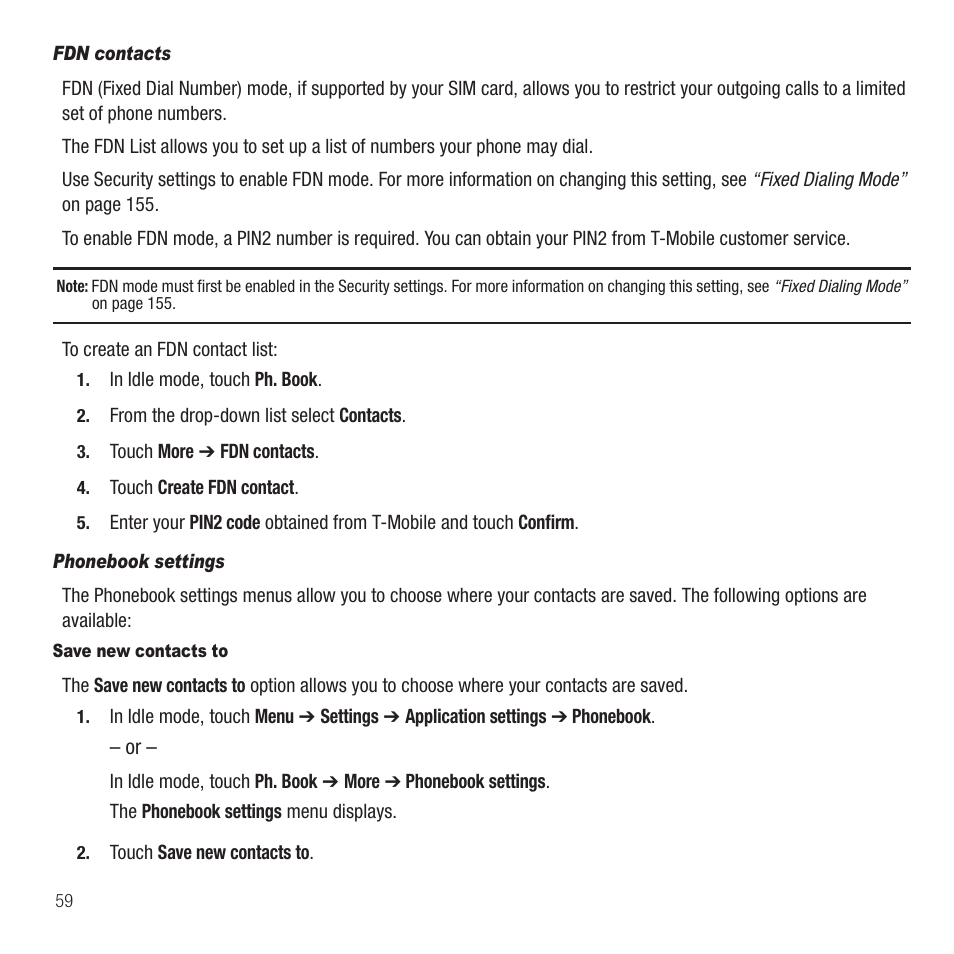 Samsung SGH-T749ZAATMB User Manual | Page 62 / 199