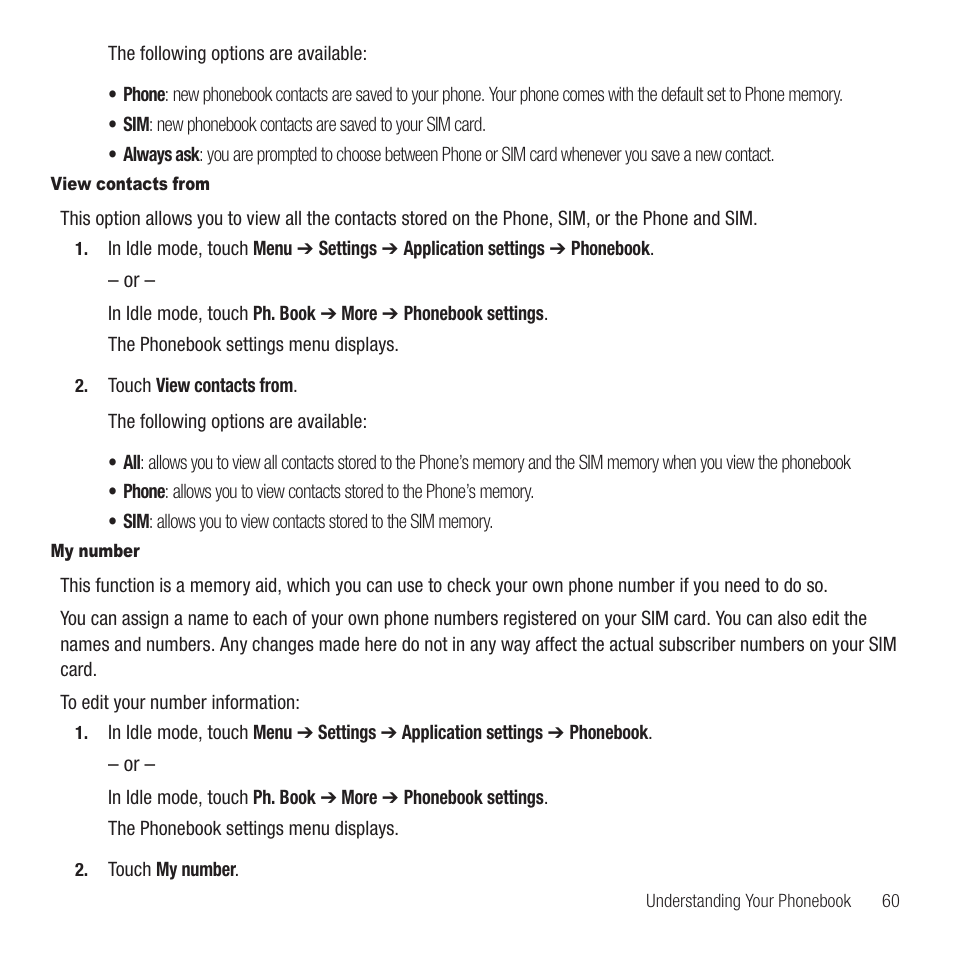 Samsung SGH-T749ZAATMB User Manual | Page 63 / 199