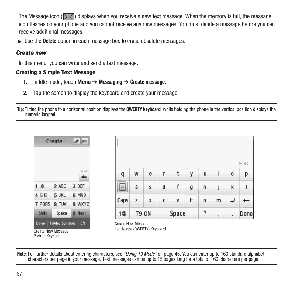 Samsung SGH-T749ZAATMB User Manual | Page 70 / 199