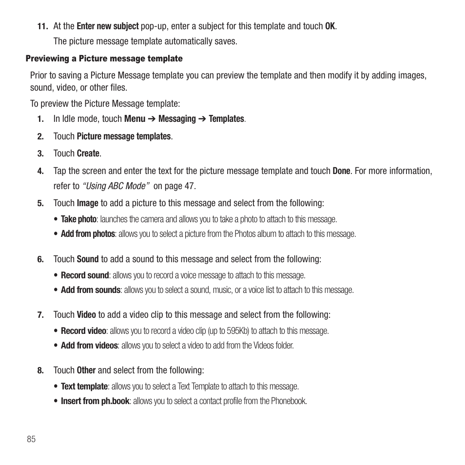 Samsung SGH-T749ZAATMB User Manual | Page 88 / 199