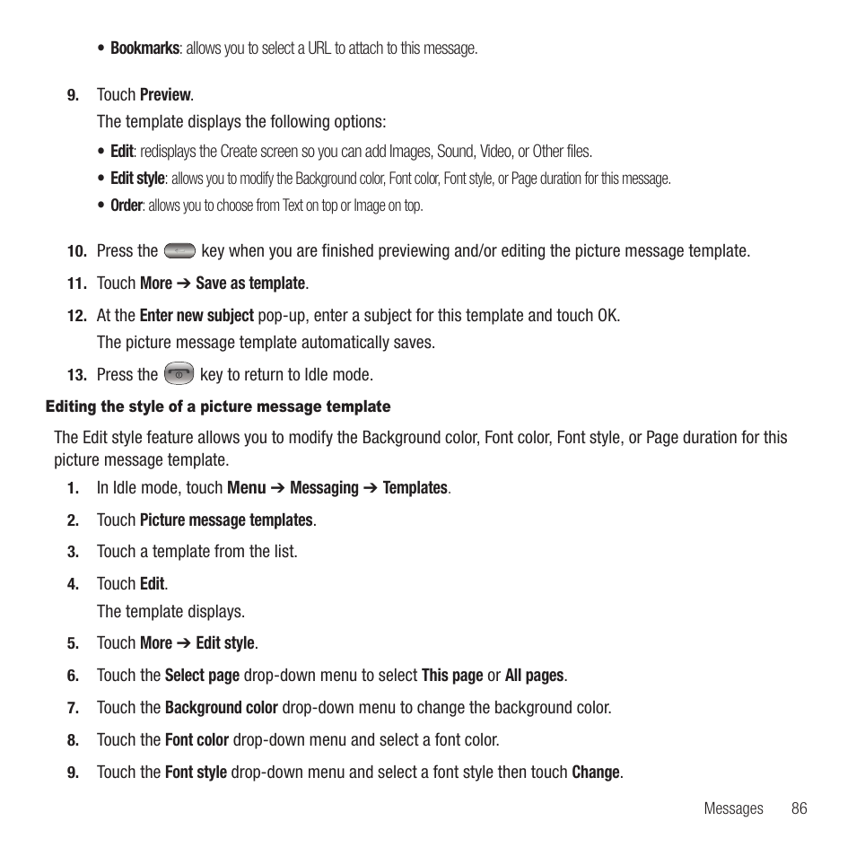 Samsung SGH-T749ZAATMB User Manual | Page 89 / 199