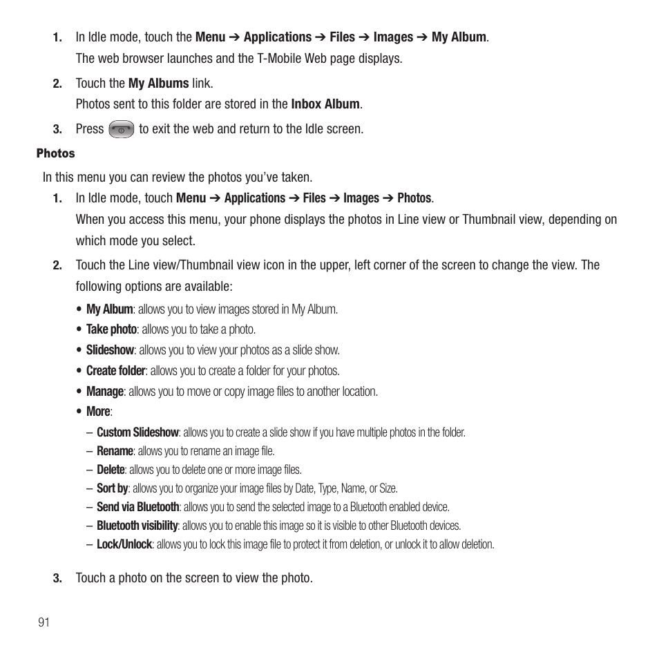 Samsung SGH-T749ZAATMB User Manual | Page 94 / 199