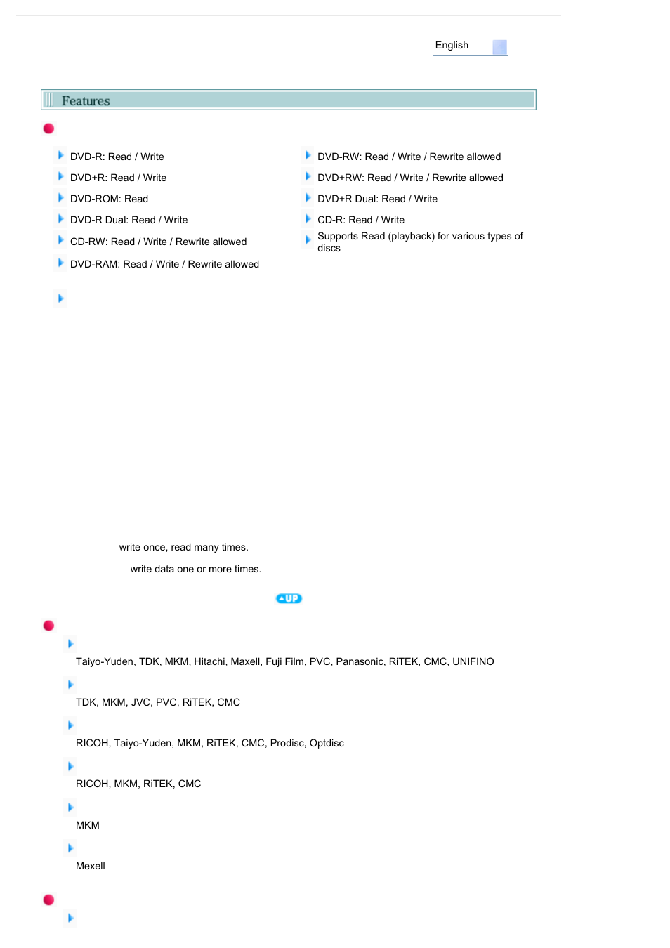 Features | Samsung SH-S182D-BEWM User Manual | Page 10 / 31