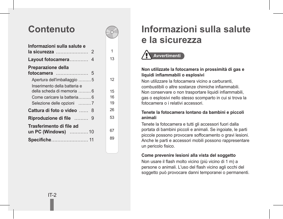 Informazioni sulla salute e la sicurezza contenuto | Samsung EC-PL90ZZBPAUS User Manual | Page 32 / 142