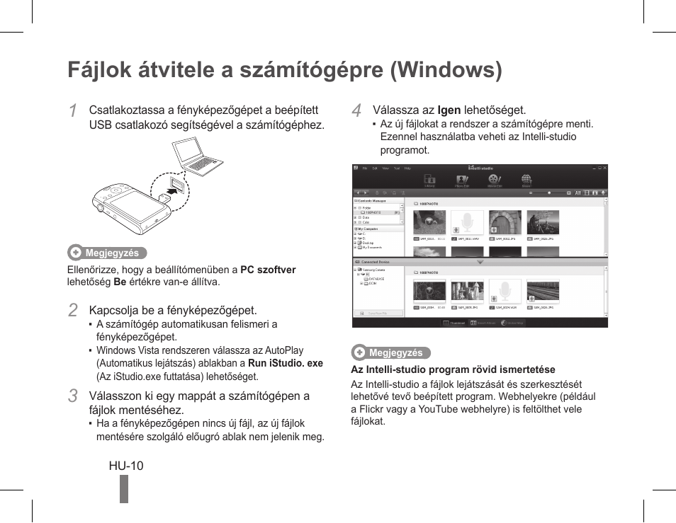 Fájlok átvitele a számítógépre (windows) | Samsung EC-PL90ZZBPAUS User Manual | Page 80 / 142