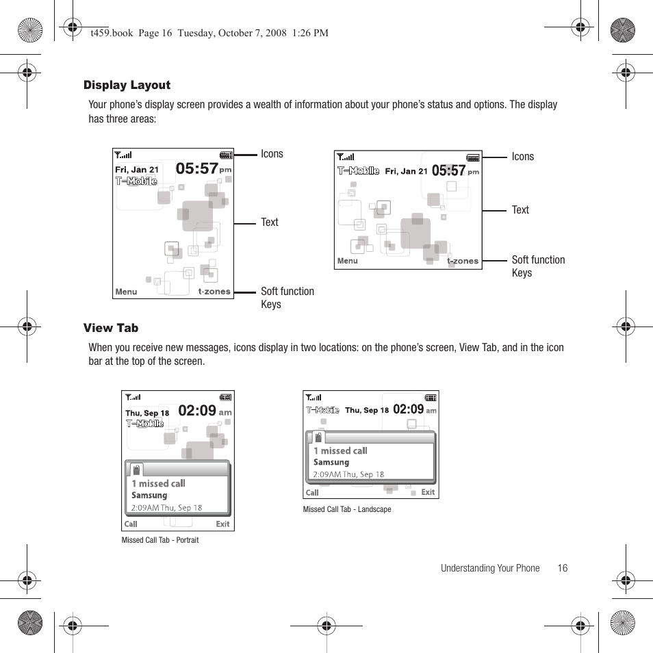 Display layout, View tab, Display layout view tab | Samsung SEGT459LGATMB User Manual | Page 19 / 156