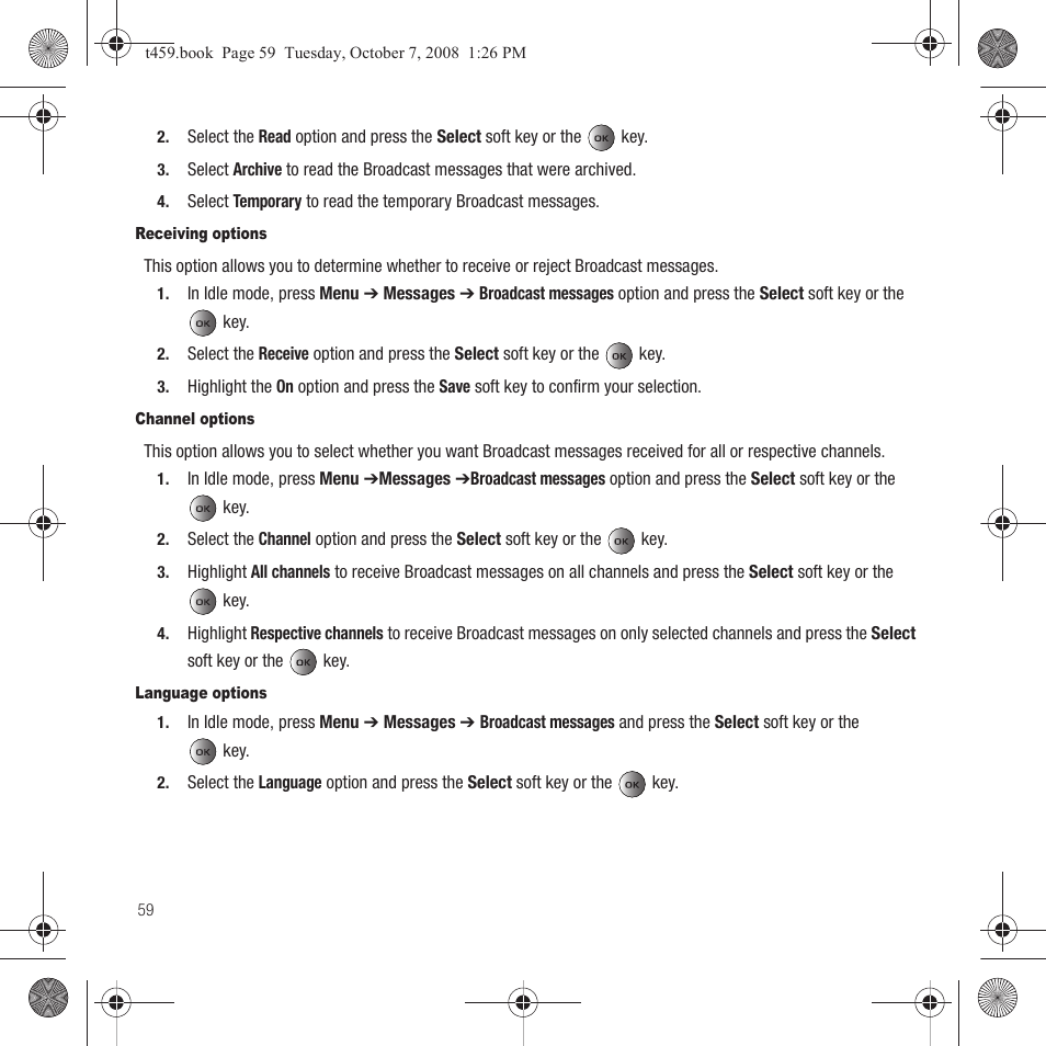 Samsung SEGT459LGATMB User Manual | Page 62 / 156