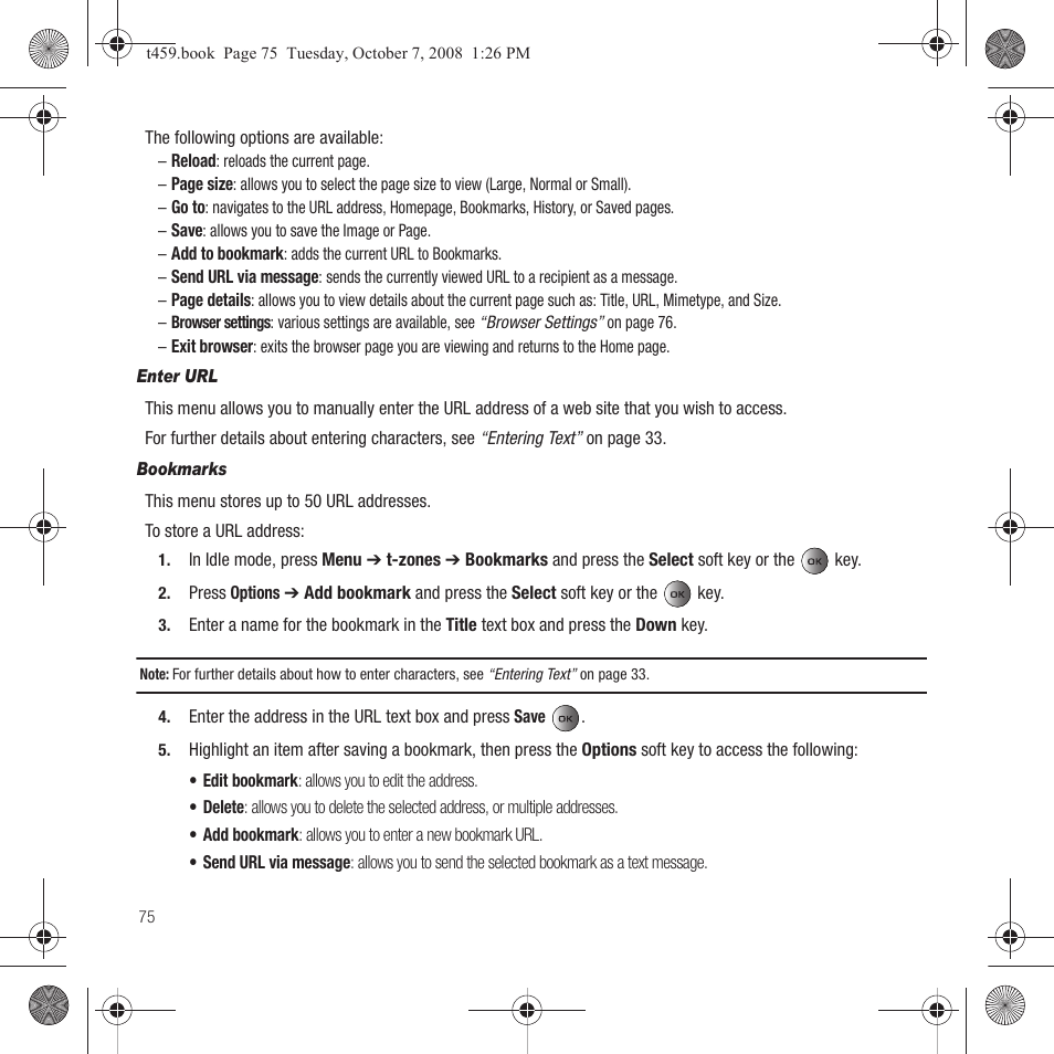 Samsung SEGT459LGATMB User Manual | Page 78 / 156