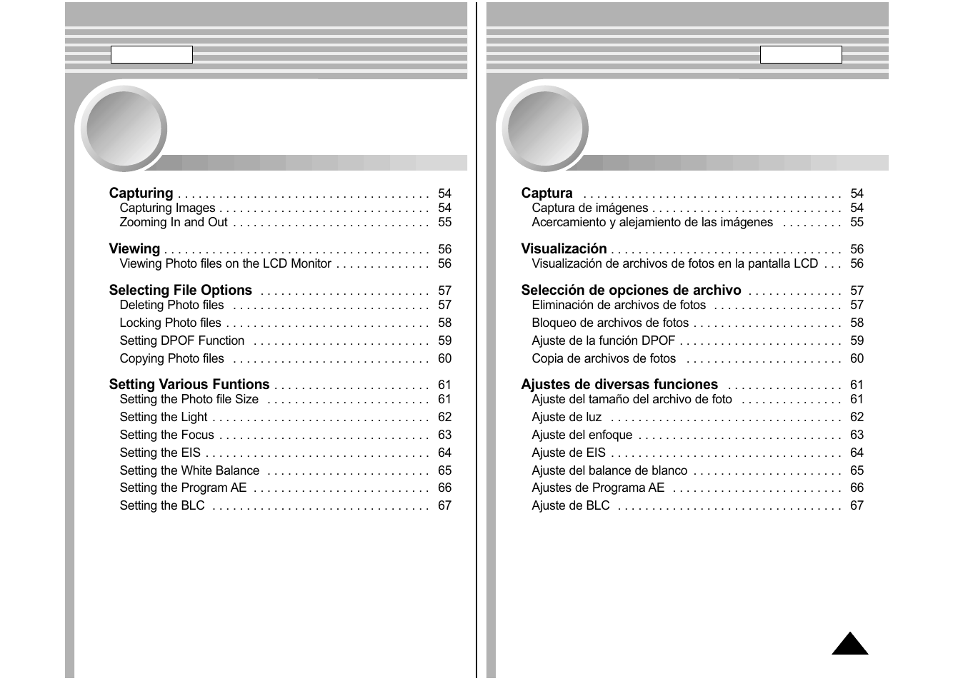 Modalidad de foto, Photo mode | Samsung SC-M105S-XAA User Manual | Page 53 / 128