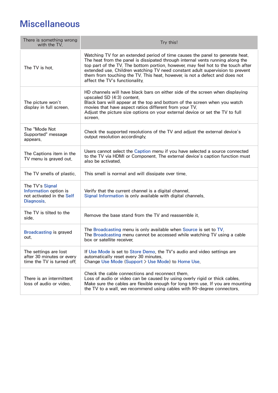 Miscellaneous | Samsung UN55F8000AFXZA User Manual | Page 174 / 179
