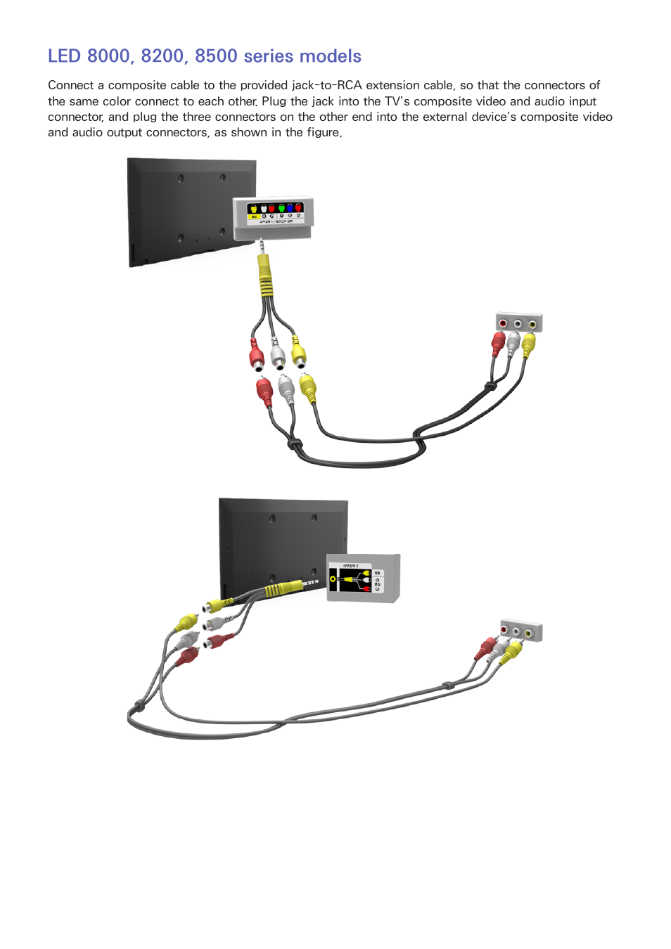 Led 8000, 8200, 8500 series models | Samsung UN55F8000AFXZA User Manual | Page 18 / 179