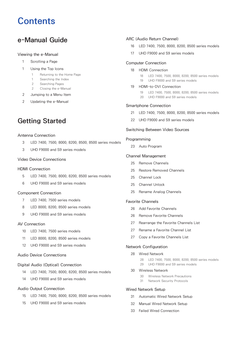 Samsung UN55F8000AFXZA User Manual | Page 2 / 179