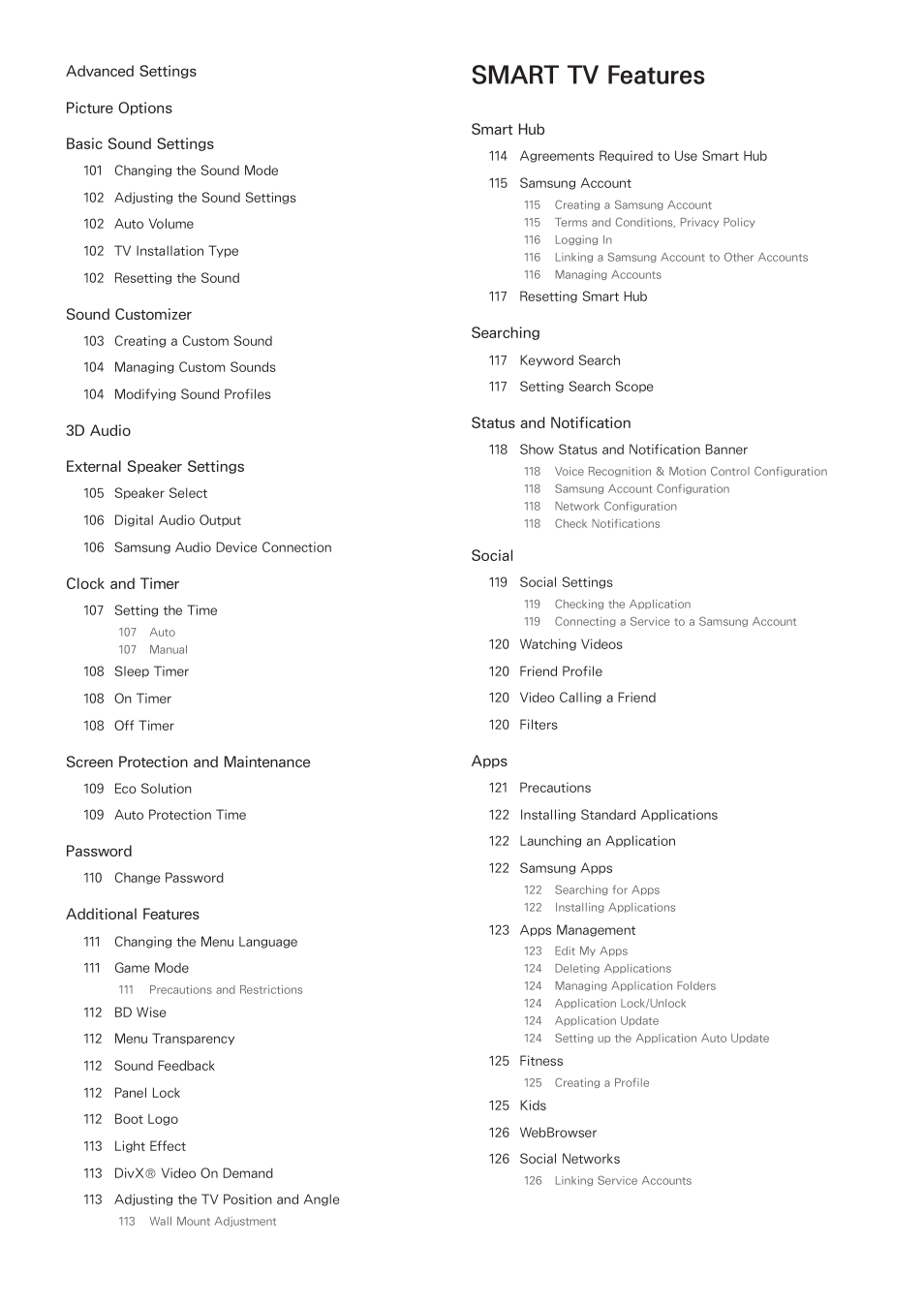 Smart tv features, Iv v | Samsung UN55F8000AFXZA User Manual | Page 5 / 179