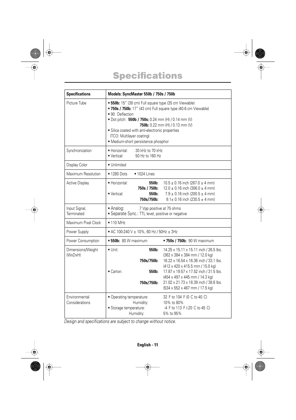 Samsung DP15HS7L-XAZ User Manual | Page 13 / 16