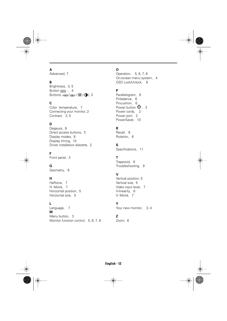 Index | Samsung DP15HS7L-XAZ User Manual | Page 14 / 16