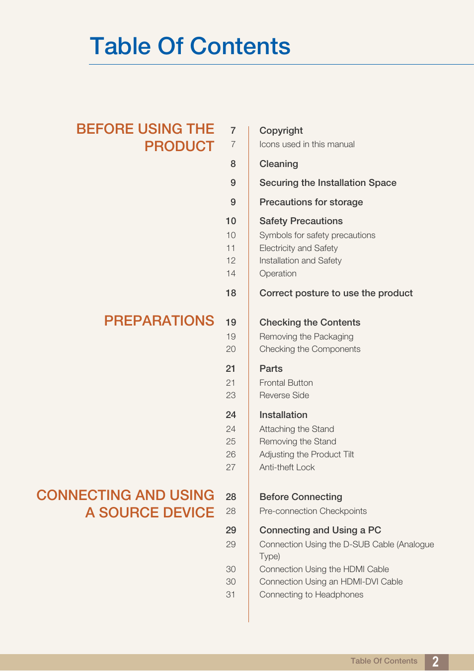 Samsung LS24C370HL-ZA User Manual | Page 2 / 98
