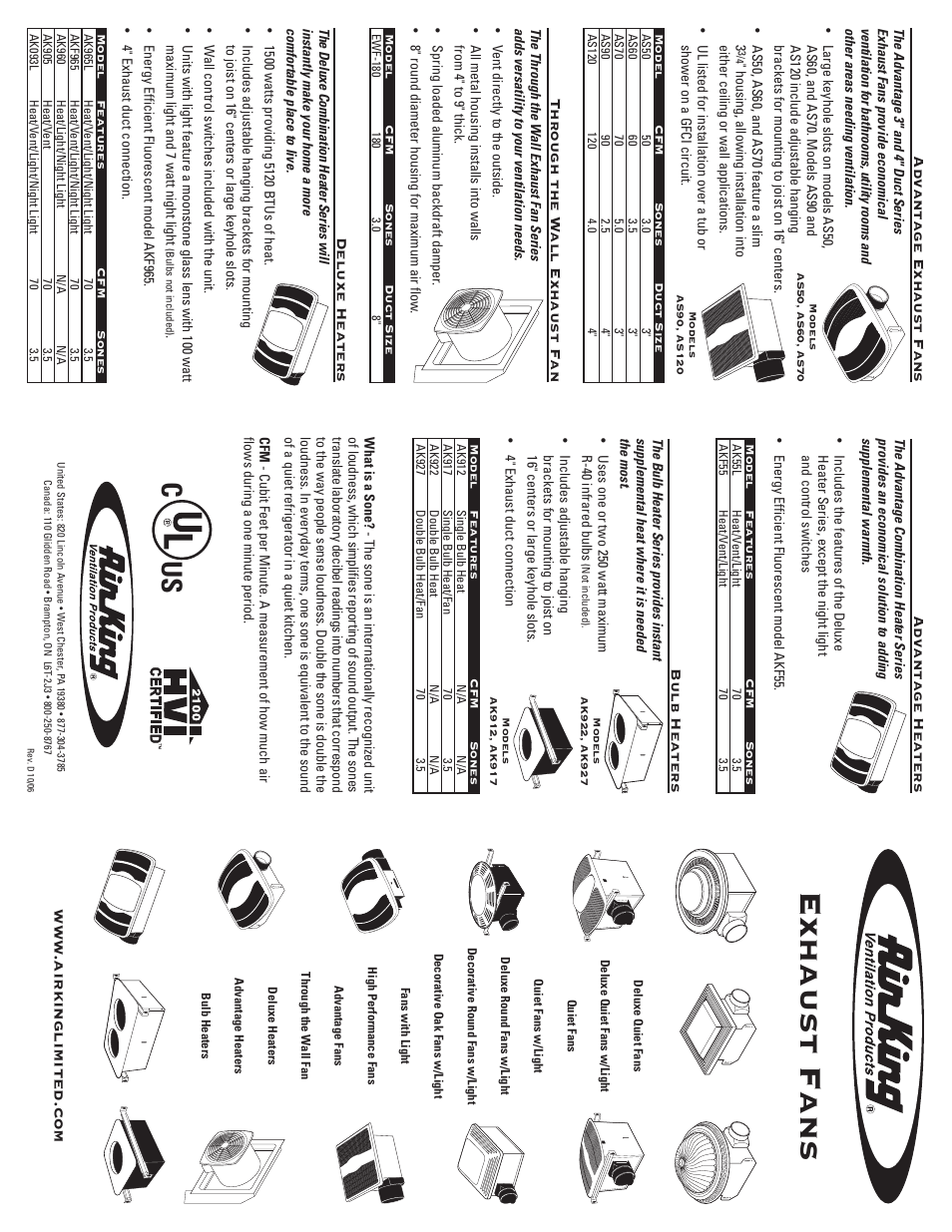 Air King AKF80LS4 User Manual | 2 pages
