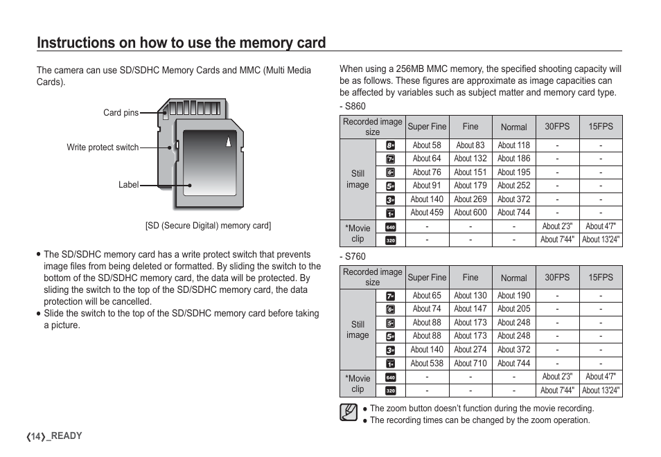 Samsung EC-S860ZSBA-US User Manual | Page 15 / 94