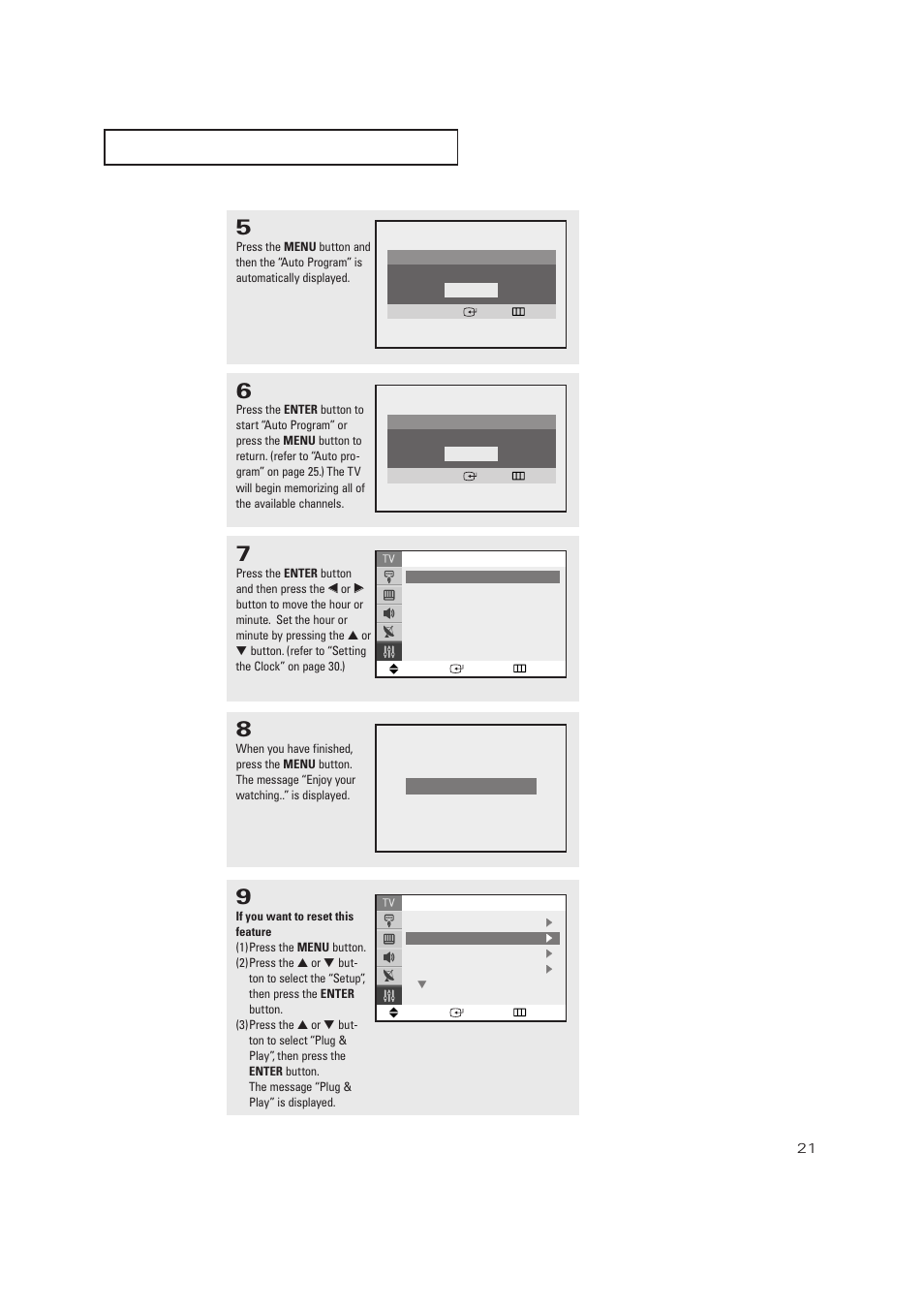 Samsung TXP2728X-XAC User Manual | Page 21 / 64