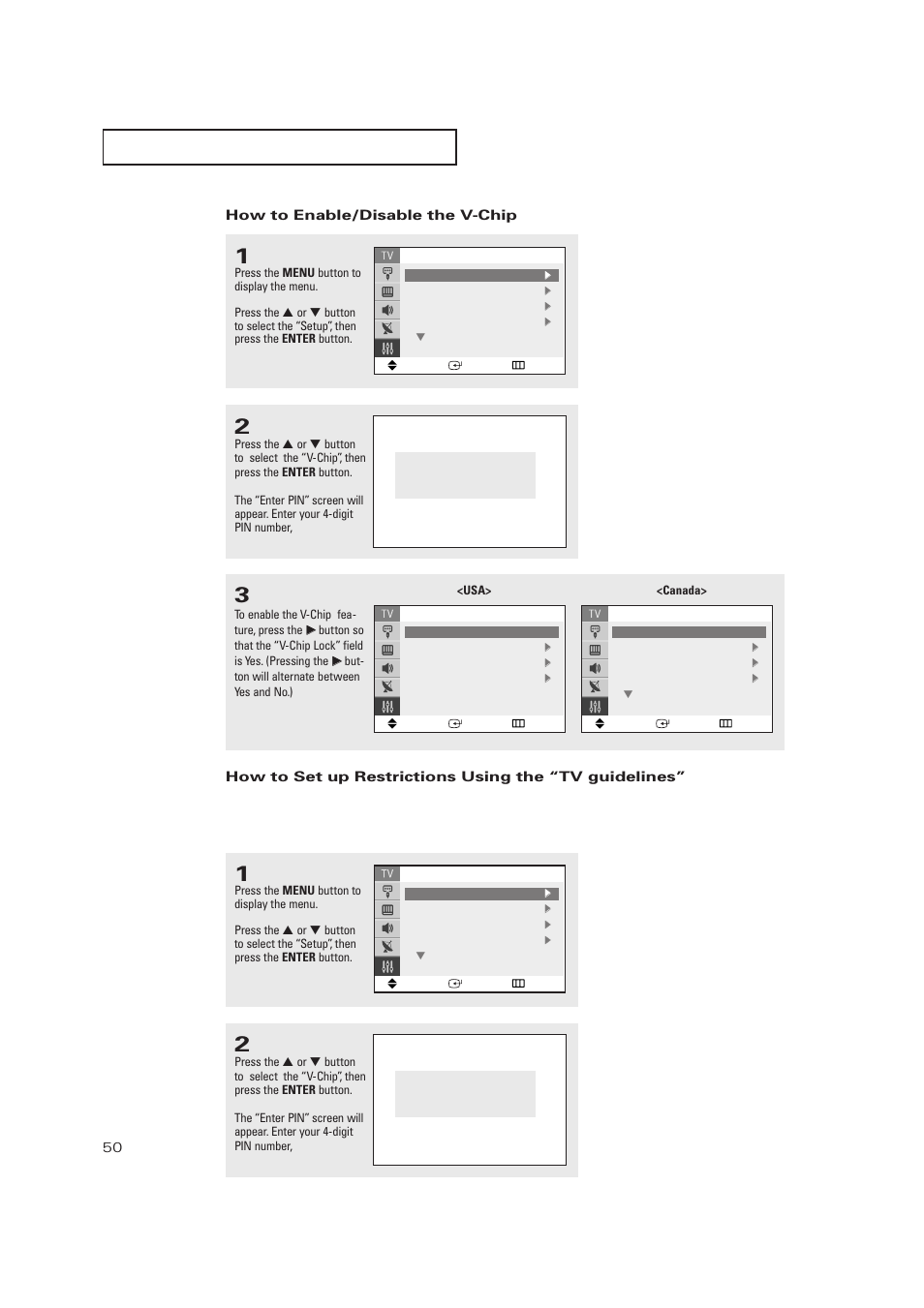 Samsung TXP2728X-XAC User Manual | Page 50 / 64