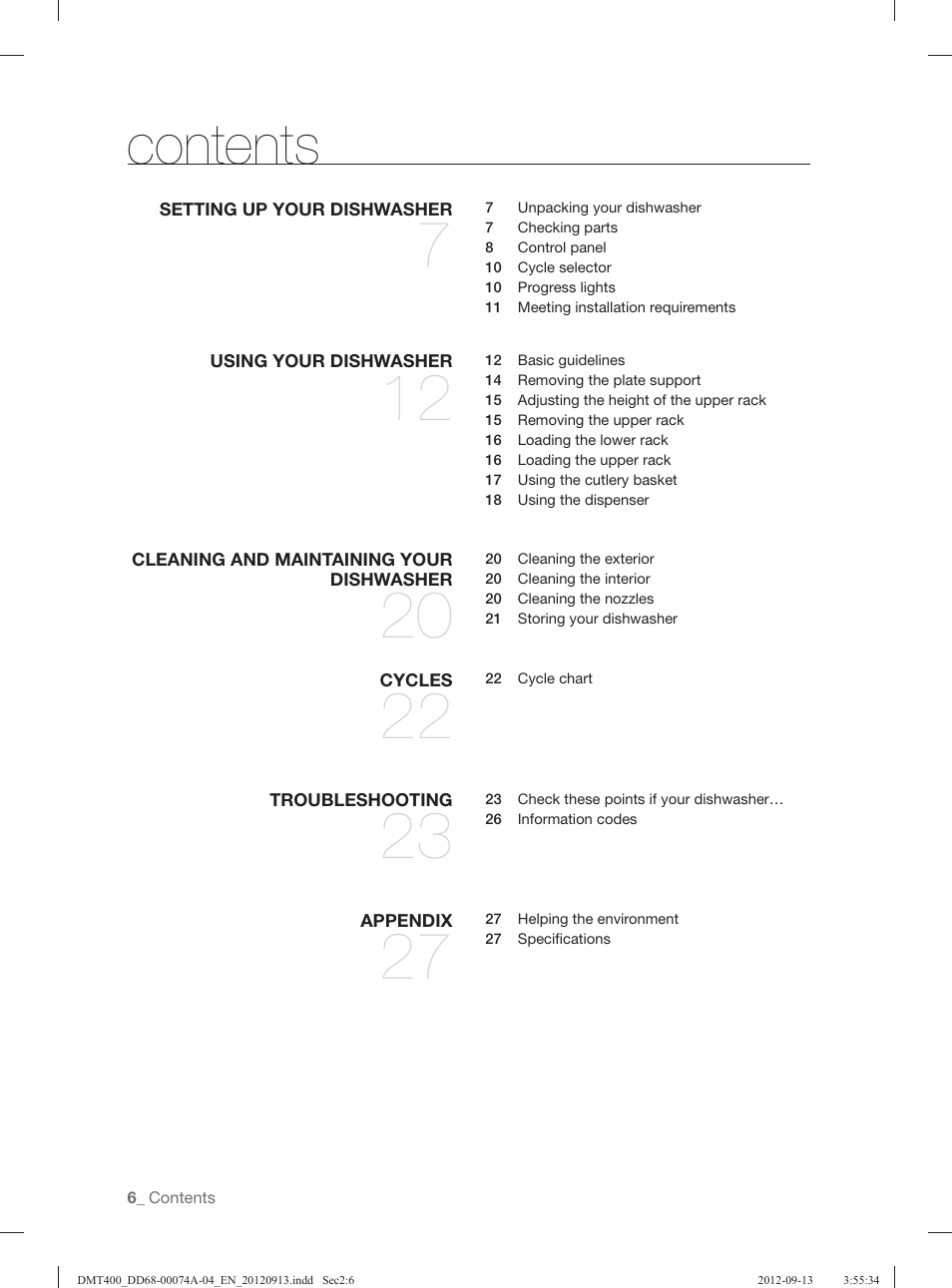Samsung DMT400RHS-XAA User Manual | Page 6 / 96