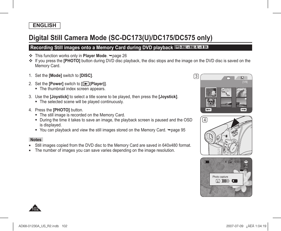 Samsung SC-DC575-XAA User Manual | Page 102 / 128