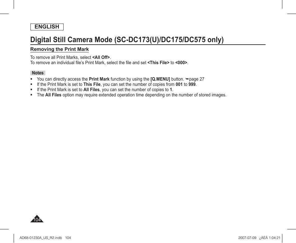 Samsung SC-DC575-XAA User Manual | Page 104 / 128