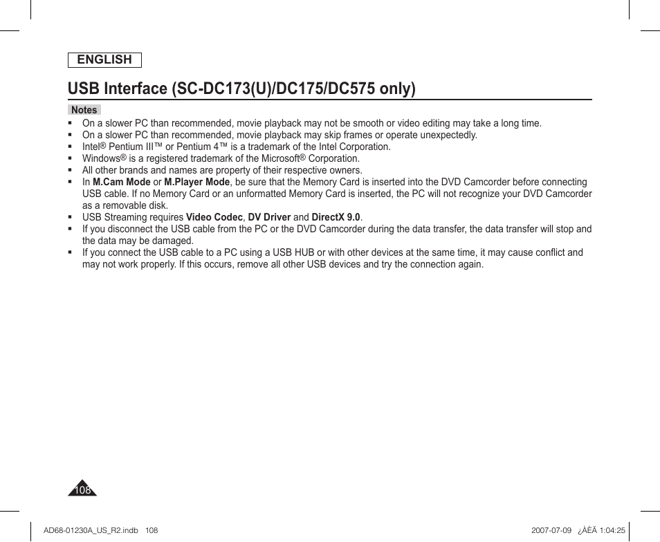 Samsung SC-DC575-XAA User Manual | Page 108 / 128