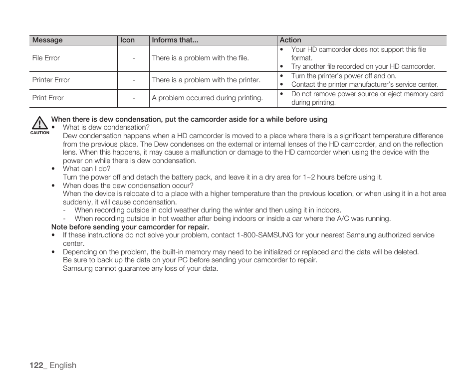 Samsung HMX-H105BN-XAA User Manual | Page 136 / 147