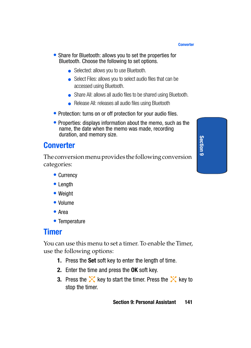 Converter timer, Converter, Timer | Samsung SEGD357MSACIN User Manual | Page 145 / 210