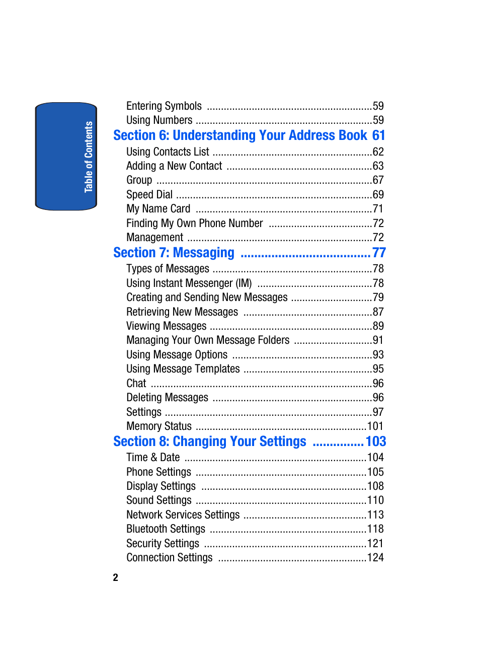 Samsung SEGD357MSACIN User Manual | Page 6 / 210