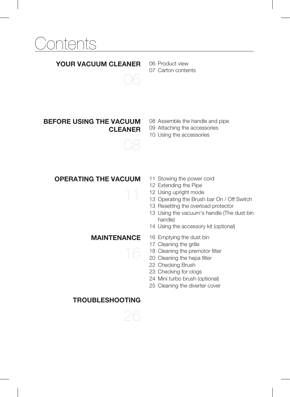 Samsung VU12F40SBBT-AA User Manual | Page 2 / 84