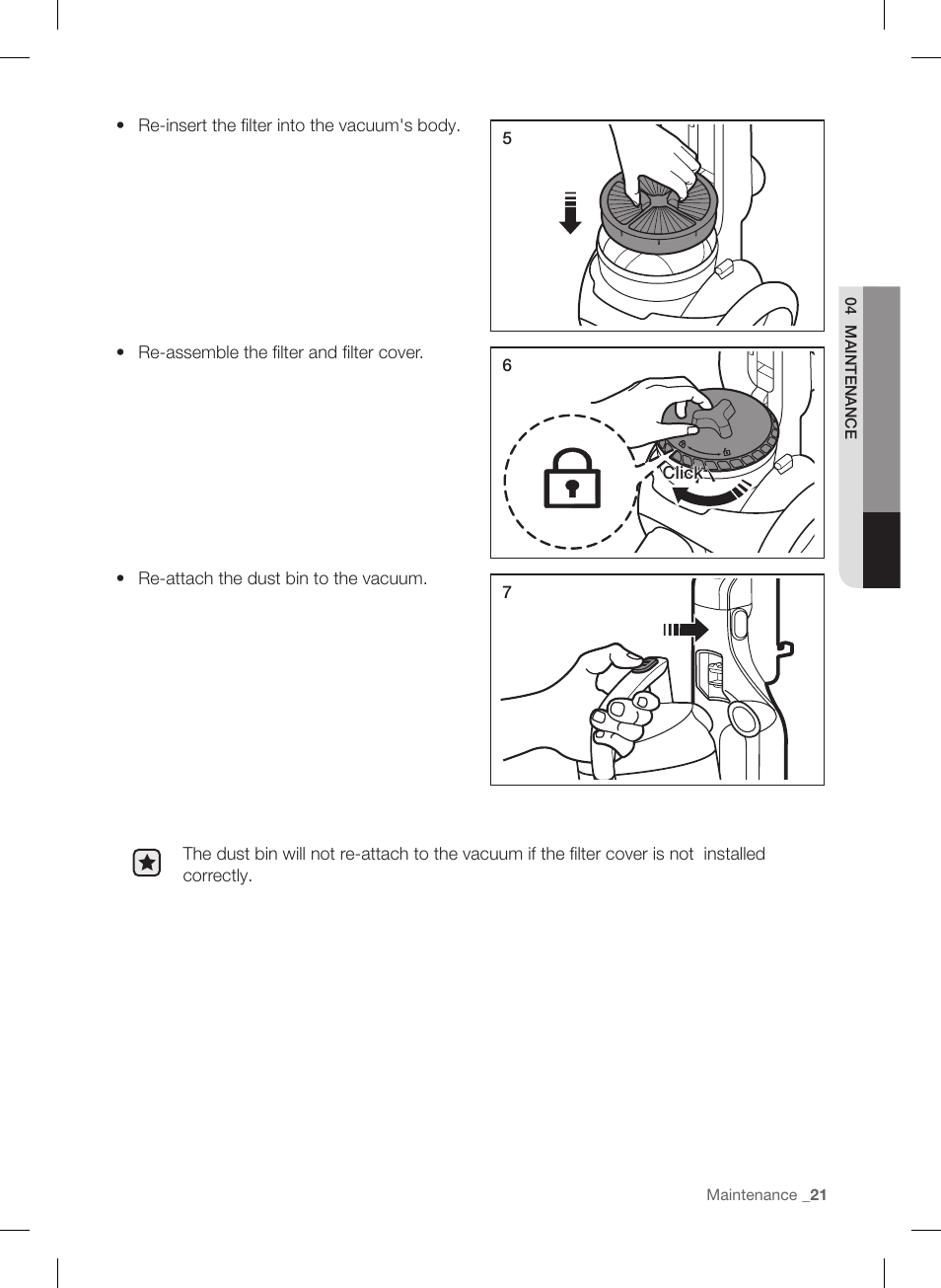 Samsung VU12F40SBBT-AA User Manual | Page 21 / 84