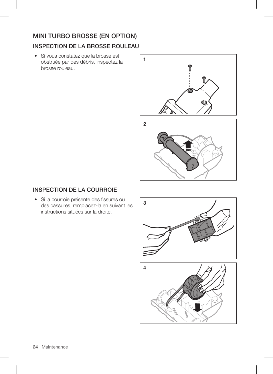 Mini turbo brosse (en option) | Samsung VU12F40SBBT-AA User Manual | Page 52 / 84