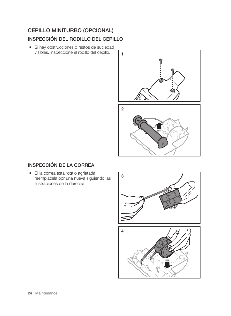 Cepillo miniturbo (opcional) | Samsung VU12F40SBBT-AA User Manual | Page 80 / 84
