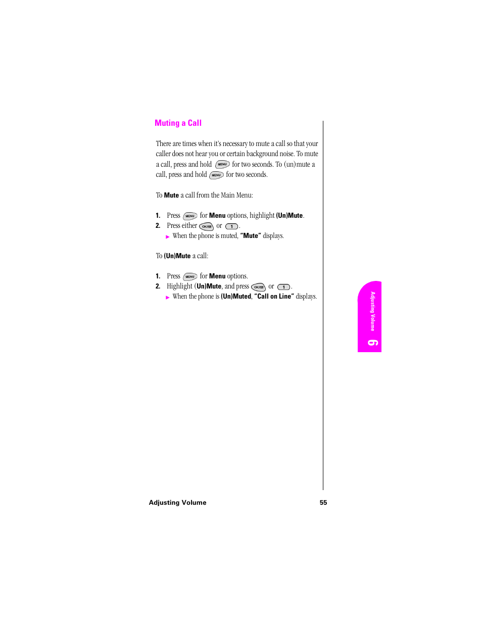 Muting a call | Samsung SPH-N300NS-XAR User Manual | Page 55 / 163